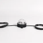 Black Faceted-Dome Point Light