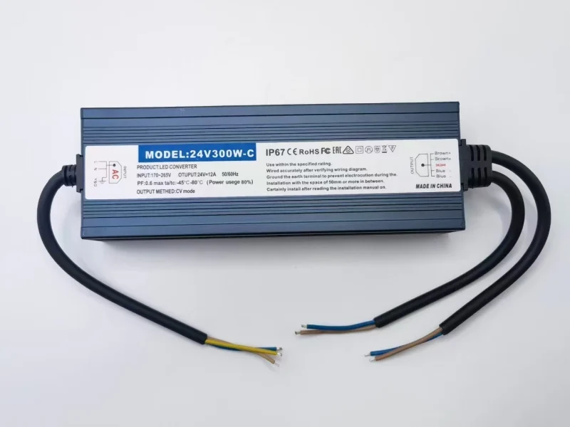 Dark Metal-Case LED Power Supply