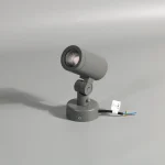 Grey Compact Base-Mount Spotlight