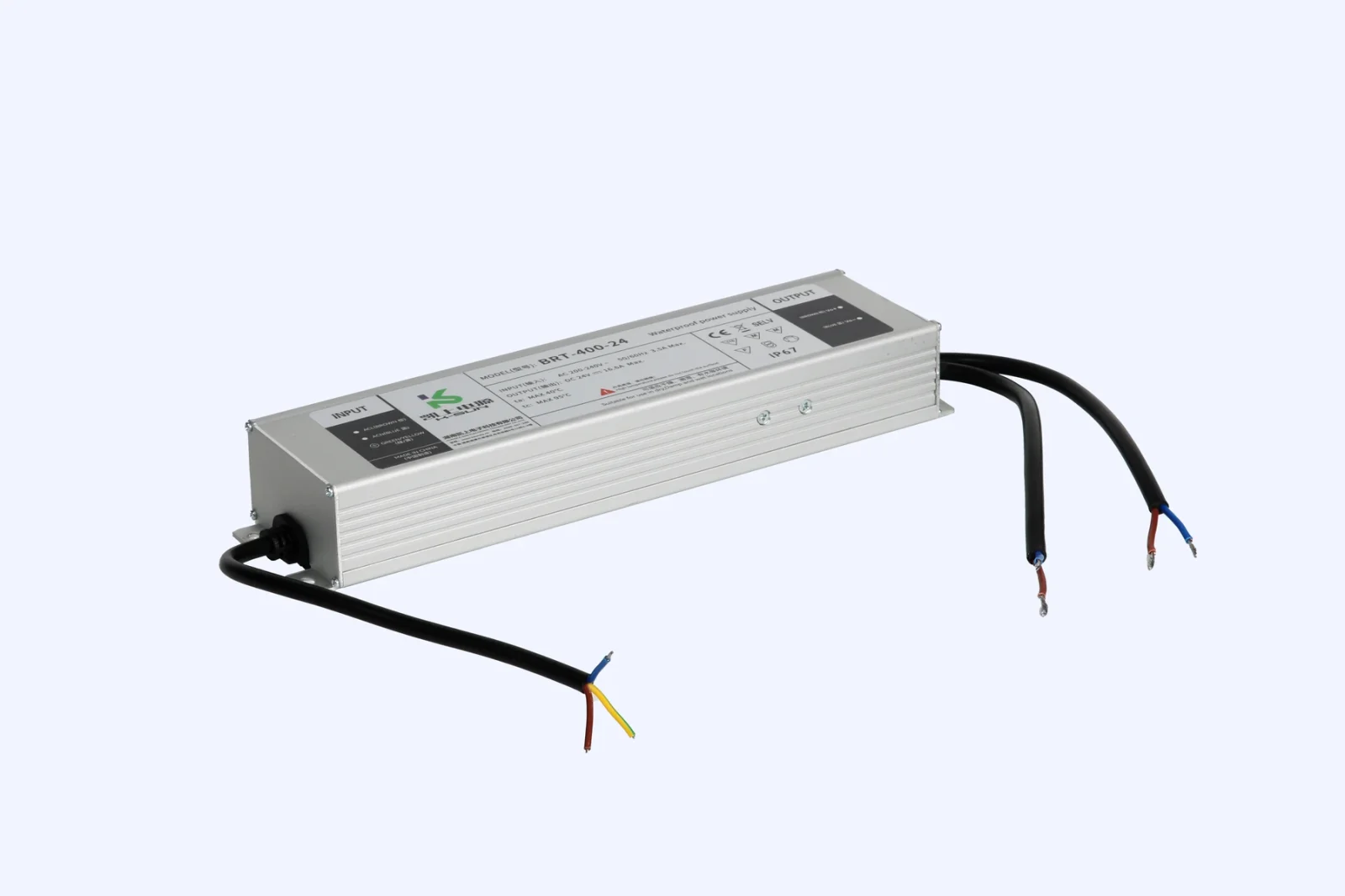 Ribbed Metal-Case LED Power Supply