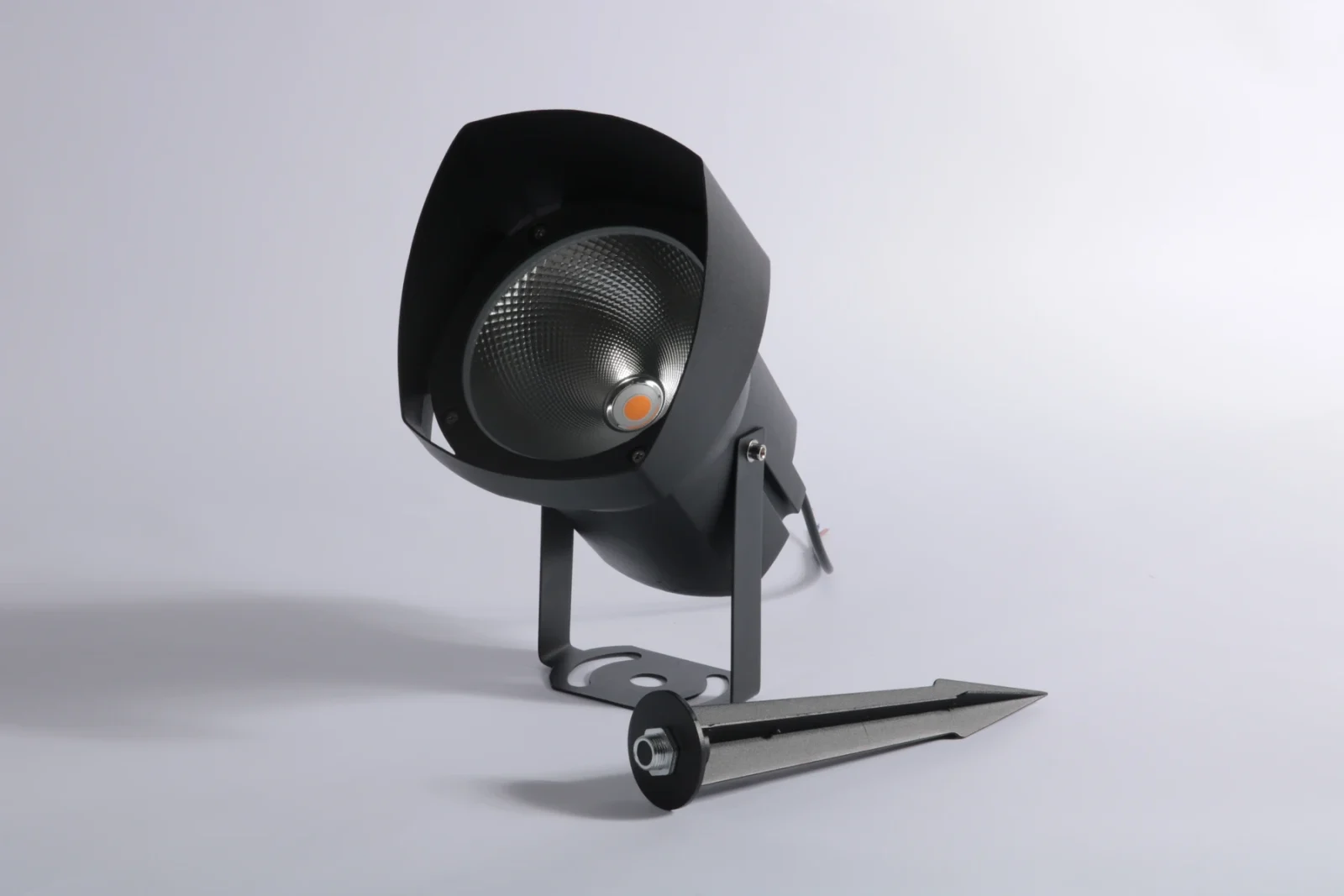 Flared-Hood Reflector Spotlight
