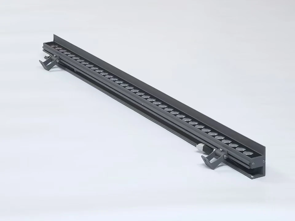 Black Linear Wall Washer with Glare Shield