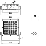 Square Multi-Lens Floodlight