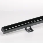 Black Bracket-Mounted Linear Wall Washer
