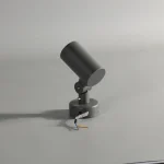 Grey Compact Base-Mount Spotlight