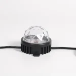 Black Faceted-Dome Point Light