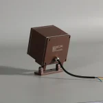 Compact Square Floodlight – Brown Finish