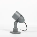 Grey Pedestal Reflector Spotlight