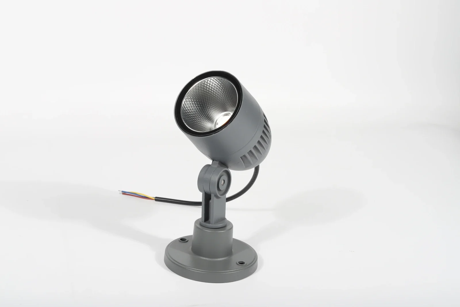 Grey Pedestal Reflector Spotlight